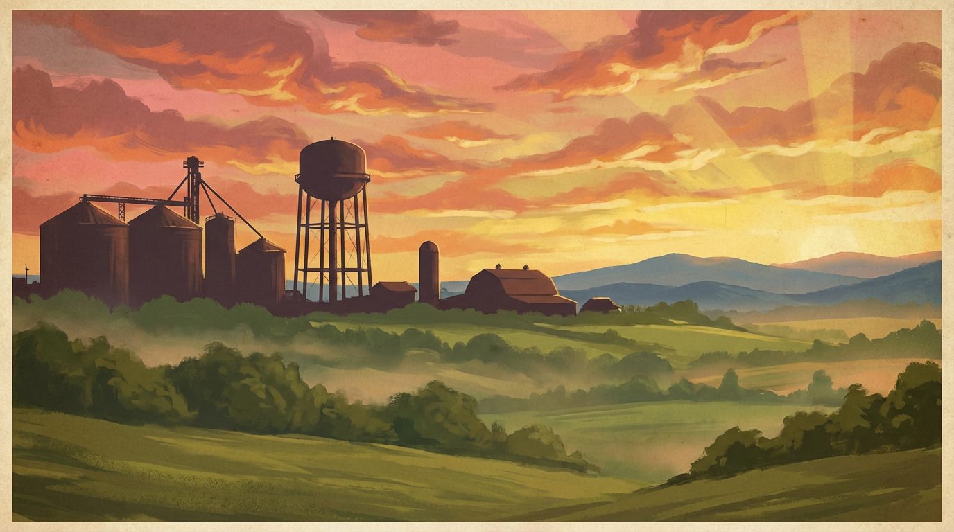 Sunset at the Silos